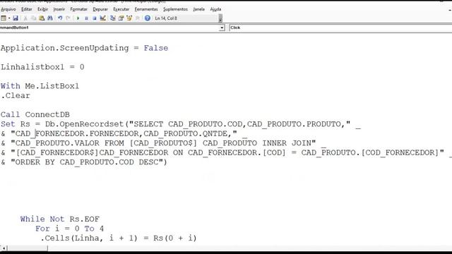 Consulta Sql com INNER JOIN em LISTBOX no EXCEL VBA смотреть онлайн