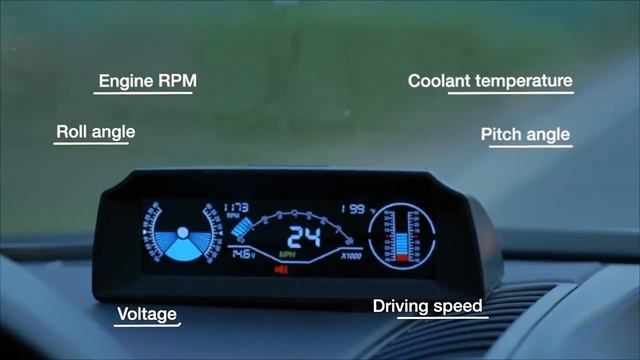 AUTOOL X90 OBD2 Car Head-Up Display Slope Meter Inclinometer HD LCD Car Head Display смотреть онлайн