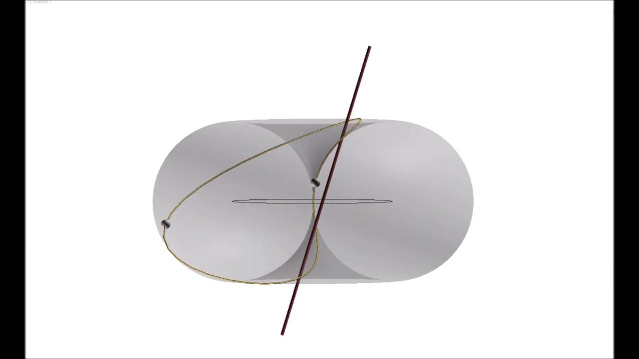 Выделил фигуру Лиссажу,  траектория Мёбиуса.