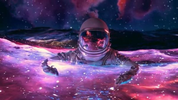 4K Floating In Space - Ultra Realistic Live Wallpaper - 1 Hour Screensaver - Infinite Loop !
