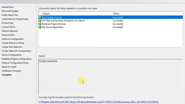 SQL Server 2017 Instance Faillover Cluster Installation смотреть онлайн
