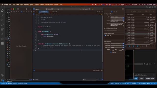 kivy ios + PythonSwiftLink part 1 смотреть онлайн