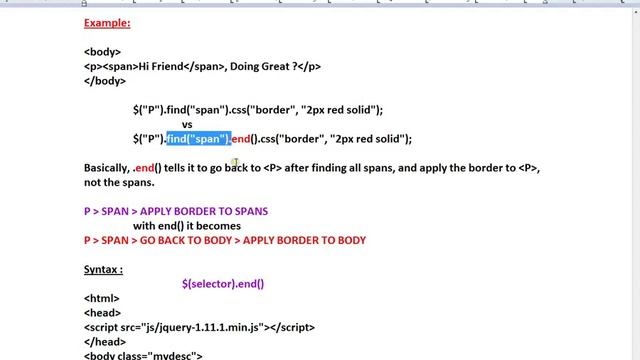 JQUERY END METHOD DEMO TAMIL смотреть онлайн