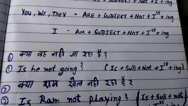 4-interrogative+Negative Present continuous tense in hindi | present continuous tense hindi смотреть онлайн