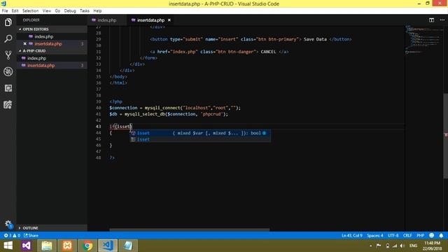 PHP-CRUD - Insert Data in PHP - Part 2/4 смотреть онлайн