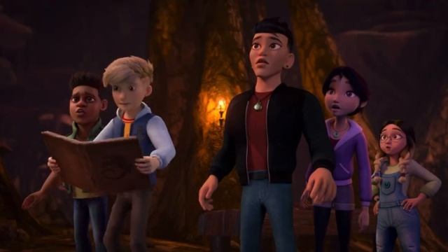 Всадники на драконах находят рисунок Иккинга 