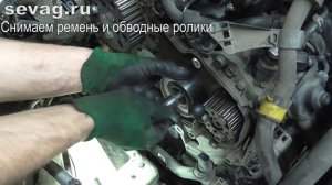 Замена ремня ГРМ Тигуан дизель 2.0