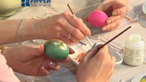 Что Есть  Украшение пасхальных яиц сусальным золотом