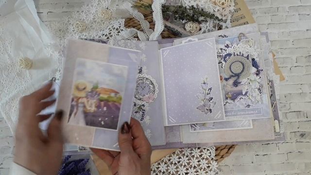 Альбом "Лавандовое лето", обзор, скрапбукинг смотреть онлайн