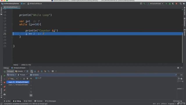 #6.1 While and Do While Loop in Kotlin смотреть онлайн
