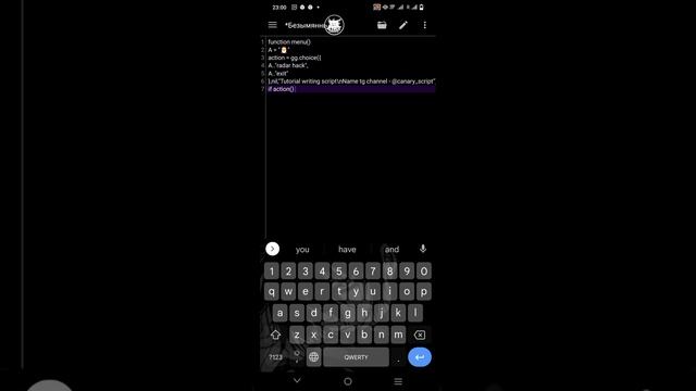 Пишем свой скрипт! Тутор как написать свой скрипт на lua смотреть онлайн