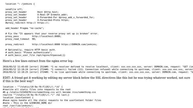 502 Bad Gateway with Nginx as proxy for Jenkins смотреть онлайн