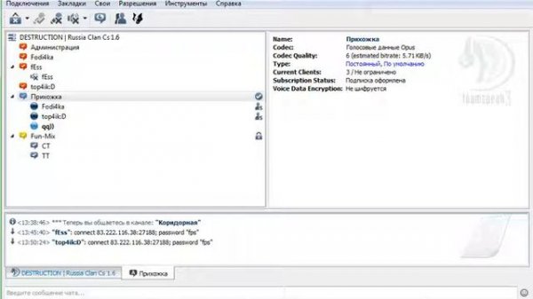 Пришел в новый клан. Общение в тс.