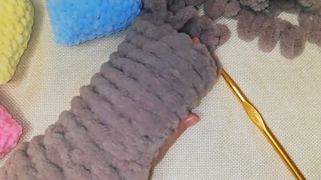 Варежки из плюшевой пряжи Мастер класс. смотреть онлайн