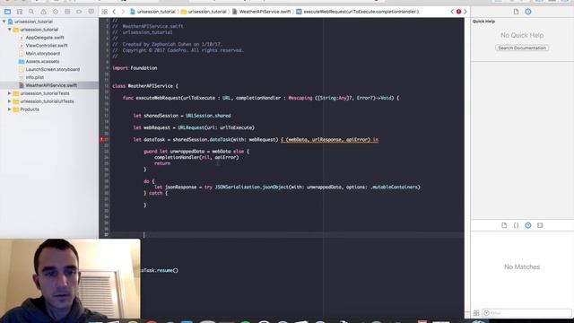 iOS URLSession Tutorial смотреть онлайн