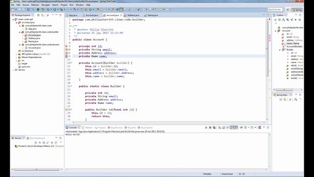 Java Clean Code Tutorial #3 - Builder Design Pattern Example смотреть онлайн