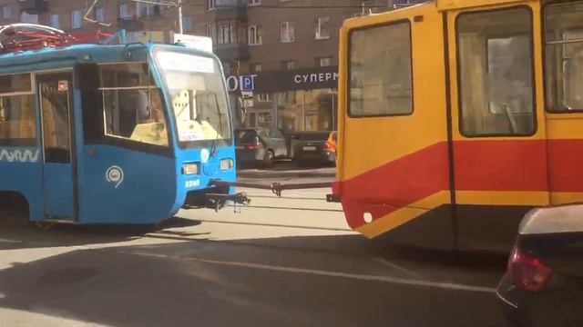 Буксировка сломанного трамвая /// Трамвай буксир смотреть онлайн