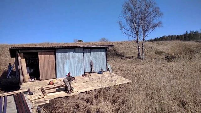 Новости Рериховской Карелии. Ремонт пристани. 18 апреля 2021 г. смотреть онлайн