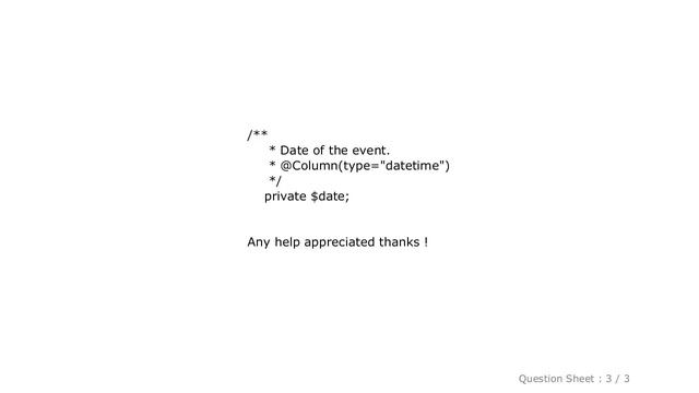 MySQL : Doctrine DQL Date as parameter problem смотреть онлайн