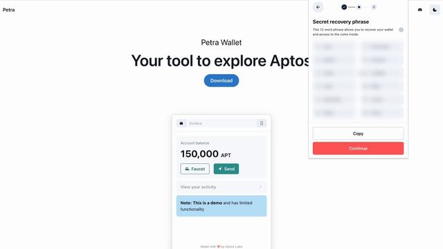 Petra Wallet — самый надежный кошелек Aptos. Как установить Petra Wallet