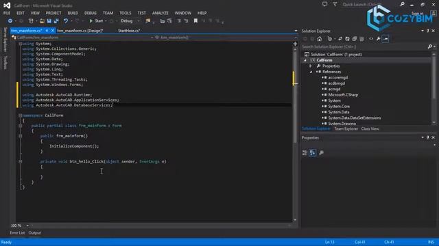 Gọi Form trong Autocad.Net API смотреть онлайн