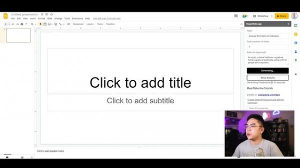 Google Slides AI Tool that Creates Your Whole Presentation!