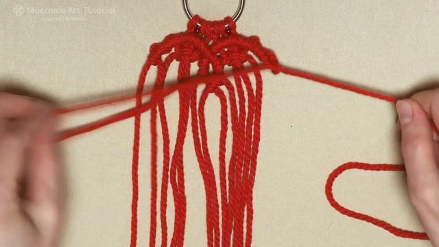 Macrame Heart Keychain Tutorial | Valentines day gift | Macrame Heart Shape Keychain смотреть онлайн