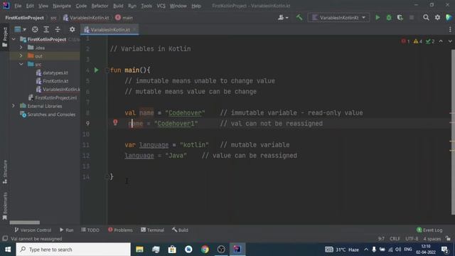 Variable in kotlin || Types of variables in kotlin - kotlin tutorial - 4[HINDI] смотреть онлайн