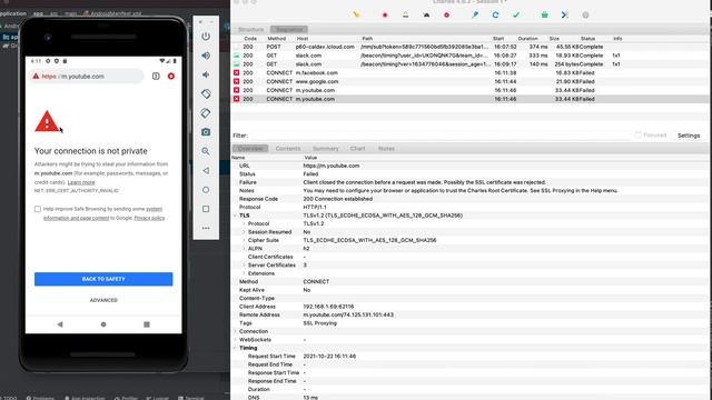 Настройка Charles + Android 9 emulator смотреть онлайн