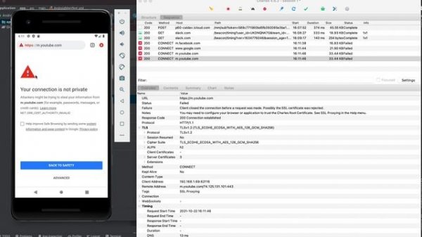 Настройка Charles + Android 9 emulator
