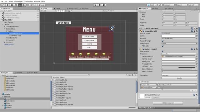 Open and Close Menus with Buttons or Escape Key | Unity 2018 Game Development смотреть онлайн