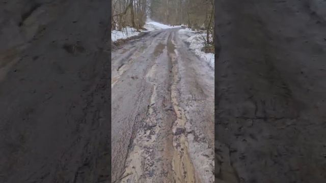 село Горенское Калуга.Весенние дороги. смотреть онлайн
