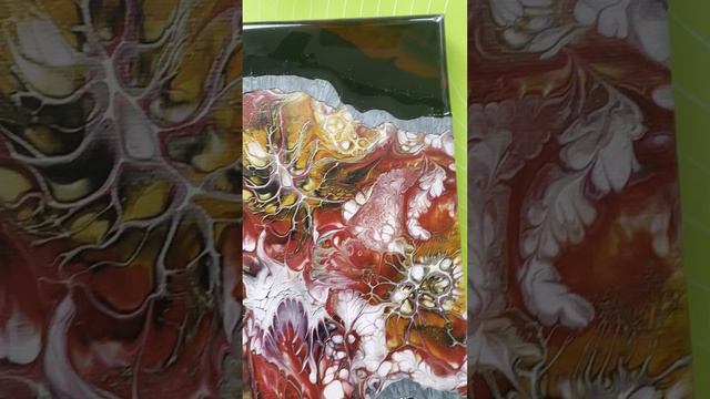 Цветы в камне флюид арт и резин арт дуэт #acrylicpouring #fluidart #resinart #жидкийакрил #fluid смотреть онлайн