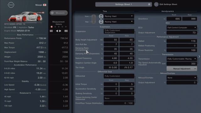 GT7 - The Best 800 PP Tune and Setup For The Nissan GTR Nismo GT500 3016 смотреть онлайн