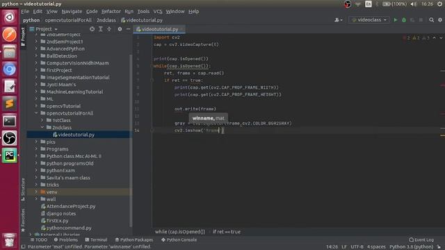 2 - OpenCV Tutorial For Beginners Using Python : How to Read , Write And Show Image Using web Cam смотреть онлайн