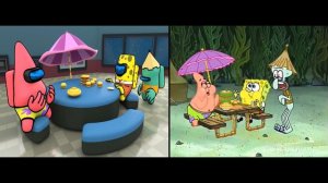 Patrick VS Among Us (eating animation)