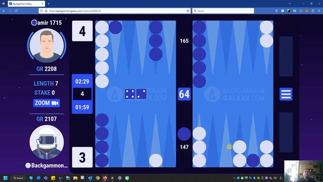 Backgammon Match - ONLINE FRIENDLY GAME 7 pts смотреть онлайн