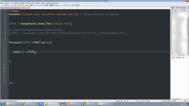 PHP DERS - PHP ile XML Okuma İşlemi Simplexml Load File смотреть онлайн