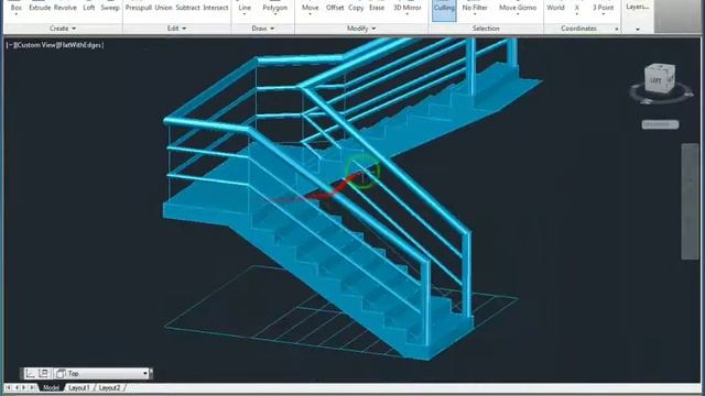 3D STAIRS and RAILING Design in CAD | cad tutorials смотреть онлайн