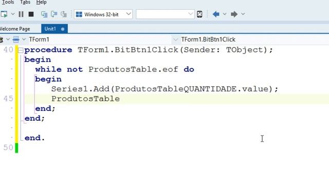 ALIMENTANDO GRAFICO COM COMANDO FIRST QUERY - DELPHI 10.3 смотреть онлайн