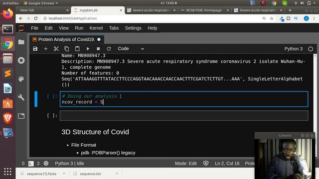 Protein Sequence Analysis of Covid19 using BioPython смотреть онлайн