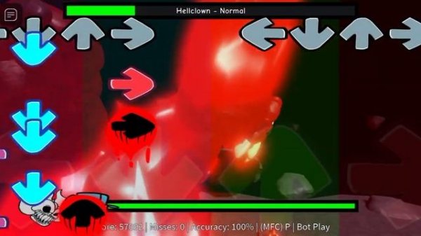 Bot play Fnf roblox Tricky full week