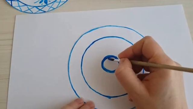 Гжель рисование с детьми смотреть онлайн