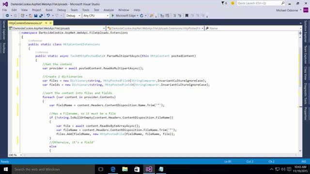 Uploading Files Using ASP.NET Web Api смотреть онлайн