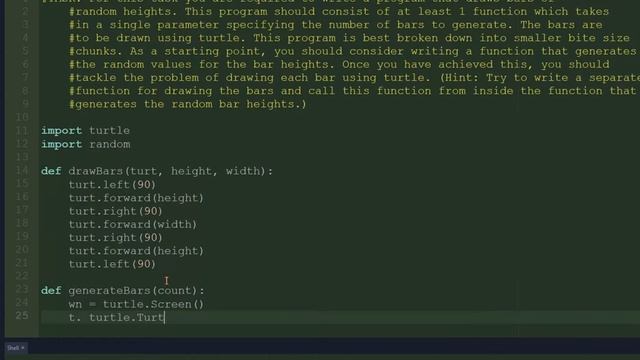 How to draw a bar graph in python with random bar heights? смотреть онлайн