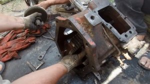 Демонтаж и ремонт КПП комбайна Нива СК 5