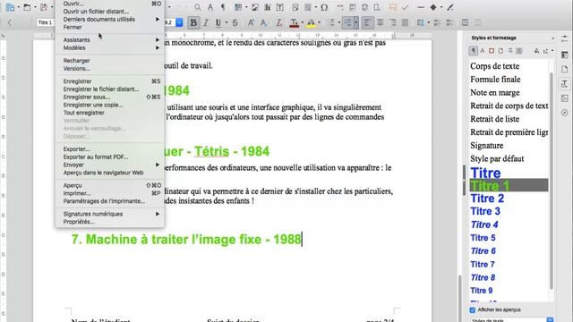 Gérer les versions d'un fichier unique - Libre Office Writer 5.3 смотреть онлайн