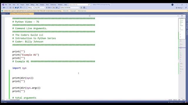 Python TV76 Command Line Arguments смотреть онлайн