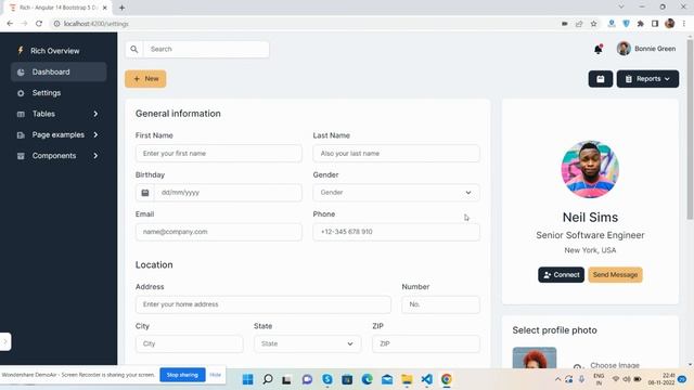 Angular 14 Free Admin Dashboard Template 15 смотреть онлайн