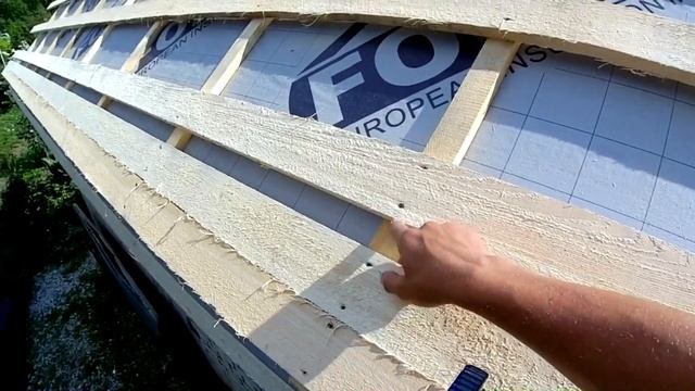 Как сделать двускатную крышу.Ремонт после пожара. смотреть онлайн